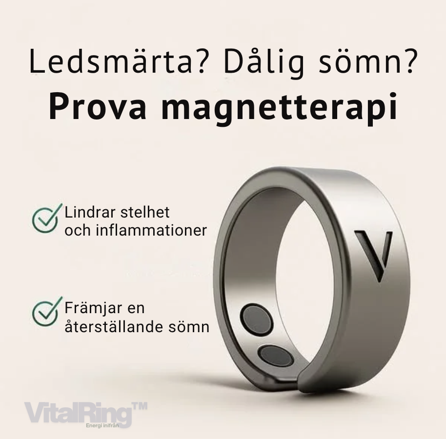 VitalRing™ |Tar bort kronisk smärta och återställer hela kroppens välbefinnande med 97 % inom 3 dagar!